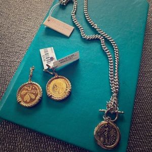 Sterling silver necklace and earrings